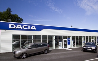 Construction de la concession Dacia à Bracieux