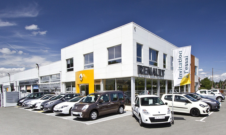 Réaménagement de la concession Warsemann Automobiles Renault à Bracieux